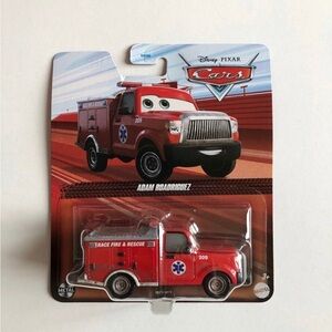 Disney Pixar Cars Diecast - Adam Roadriguez - Race Fire & Rescue Truck - NEW!